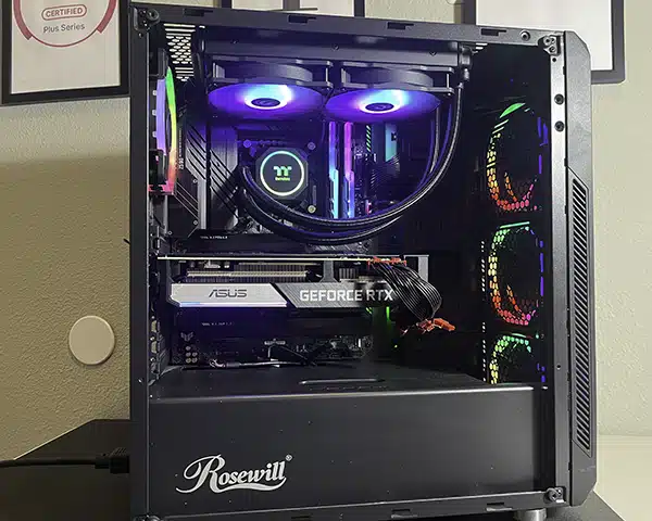 Cleaned PC computer fan after replacement and repair